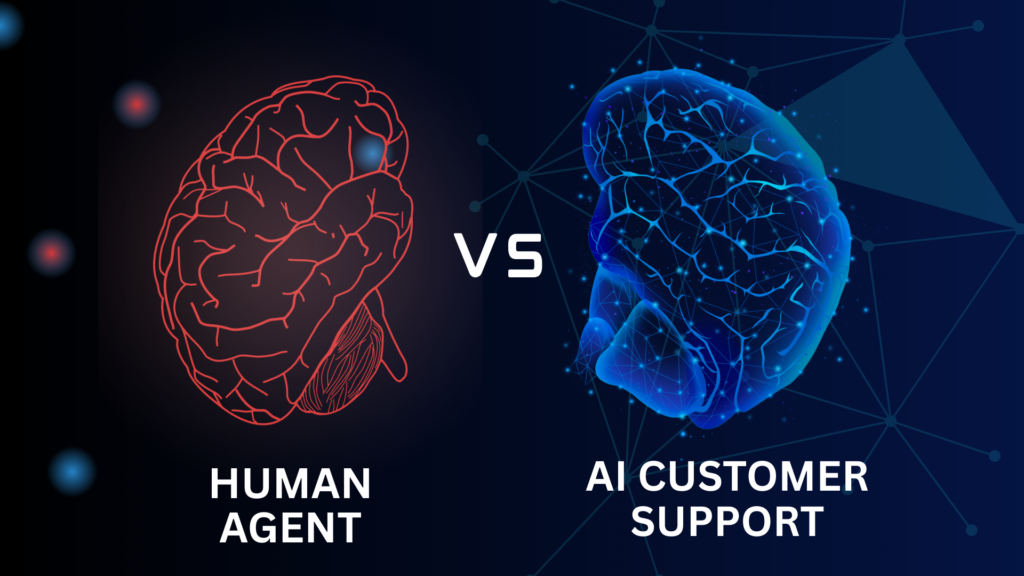 AI customer support vs Human agent